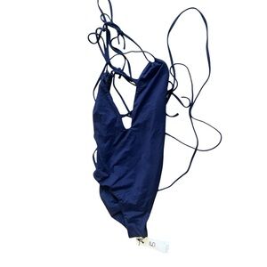 Navy Blue One-Piece Swimsuit Le swim nwt